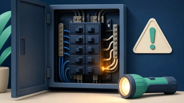 Electrical Panel Warning Signs guide illustration