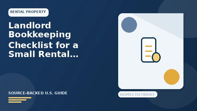 Landlord Bookkeeping Checklist for a Small Rental Property guide illustration