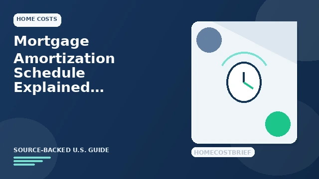 Mortgage Amortization Schedule Explained guide illustration