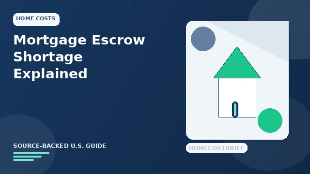 Mortgage Escrow Shortage Explained guide illustration