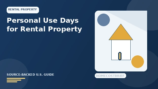 Personal Use Days for Rental Property guide illustration