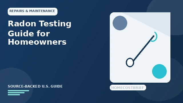 Radon Testing Guide for Homeowners guide illustration