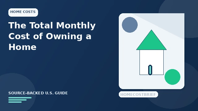 The Total Monthly Cost of Owning a Home guide illustration